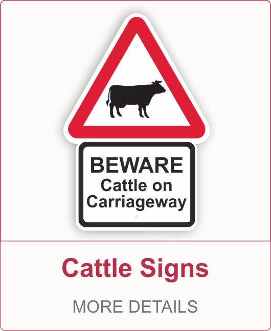 Cattle Warning Sign