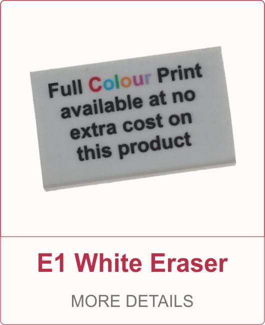 E1 White Eraser, full colour print available