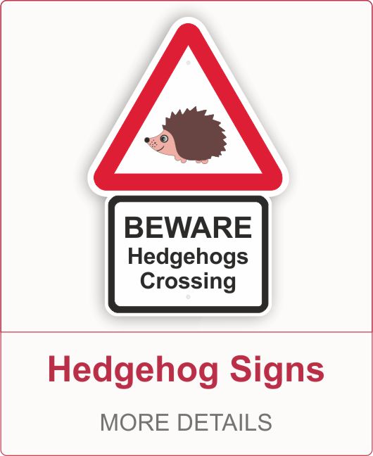 Hedgehog Warning Sign