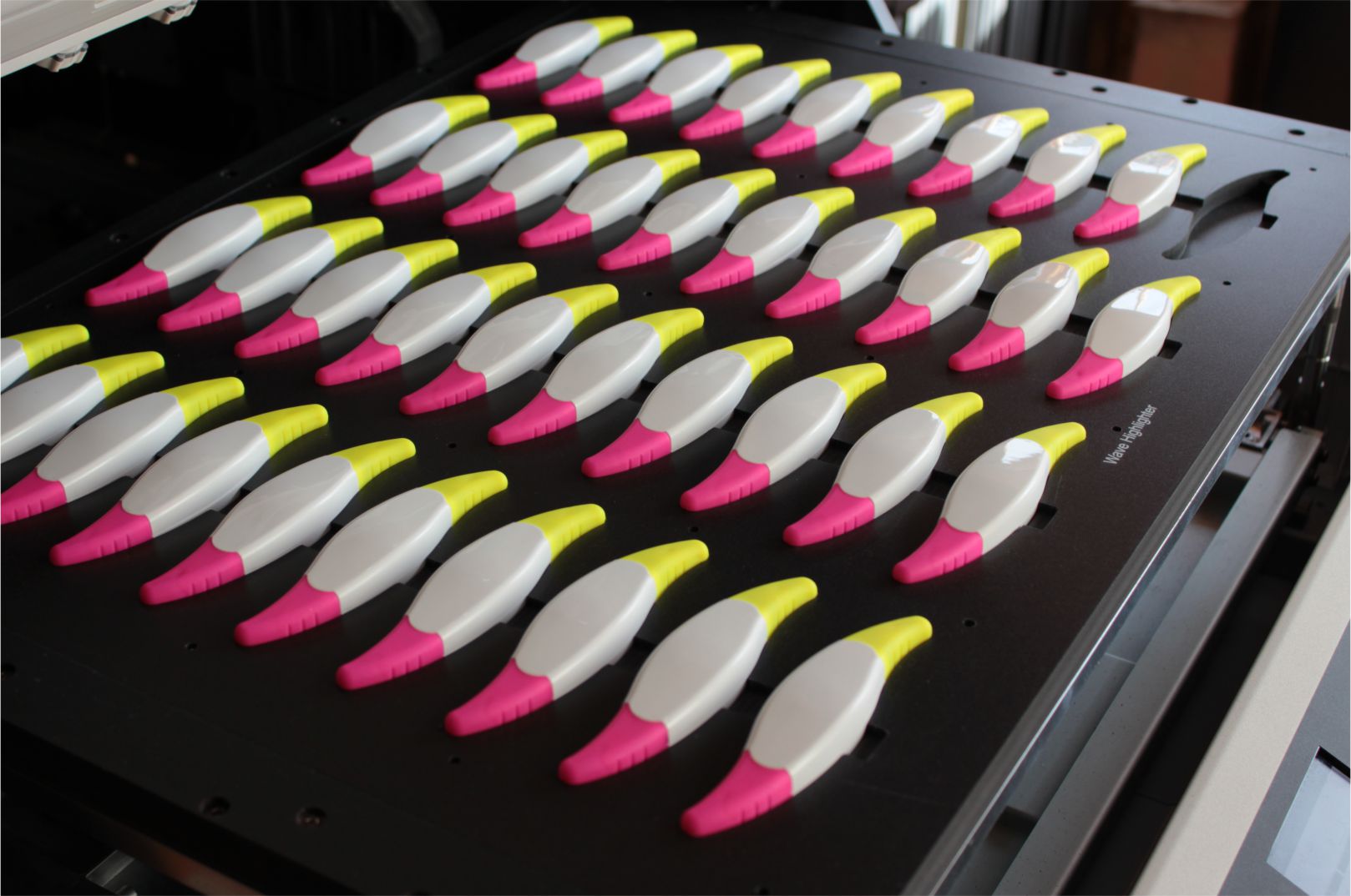 Jig for printing on a UV printing machine